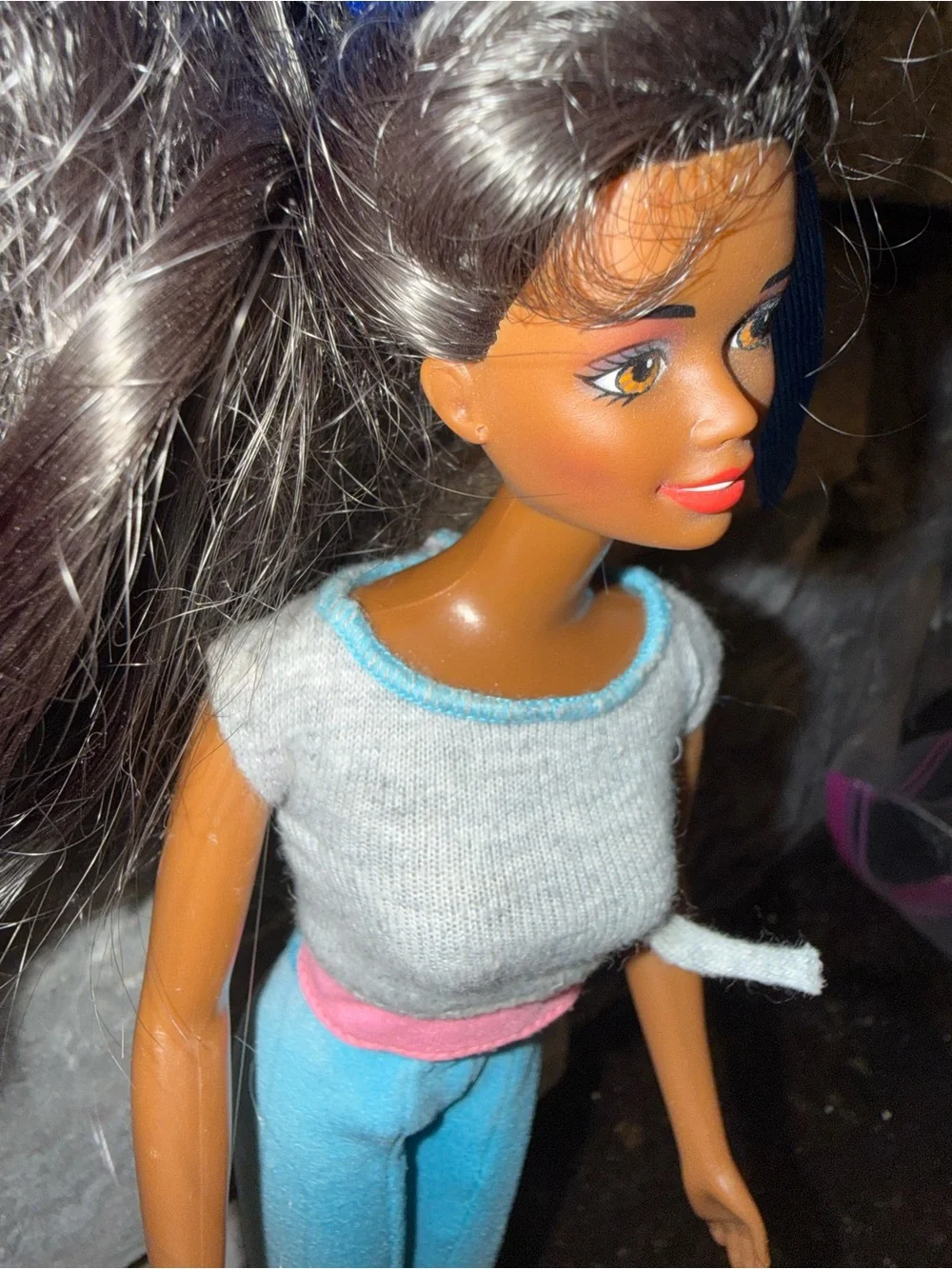 Barbie Christy doll long hair dancing Barbie in casual outfit Vinatge hair bow